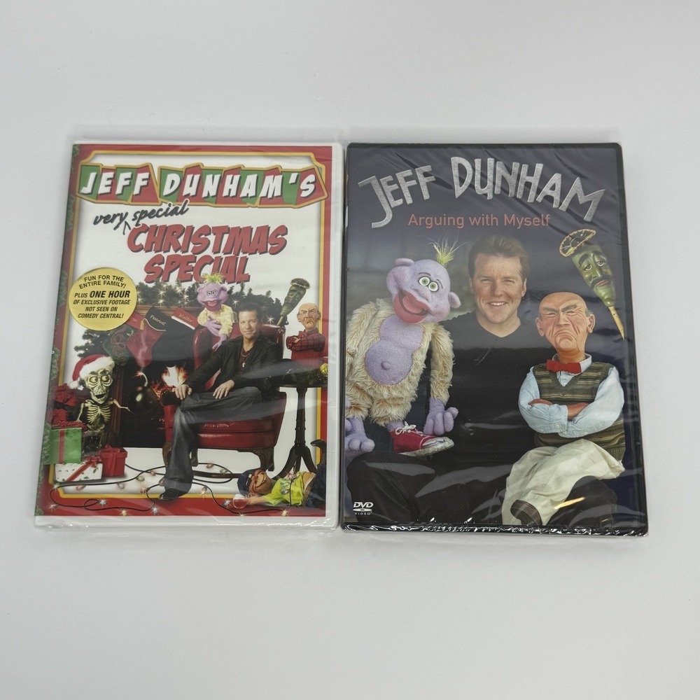 Jeff Dunham DVDs Lot Of 2 Arguing With Myself Christmas Special Brand New Sealed